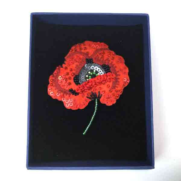 Red Poppy Pin - Image 2